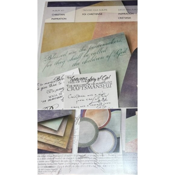 Creative Memories Christian Inspiration 12 x 12 Album Kit Complete Page Starter - Picture 3 of 5